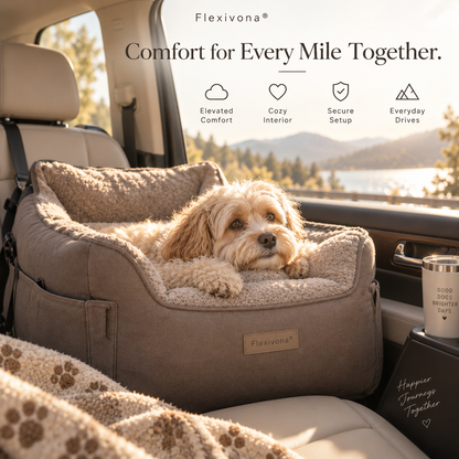 Flexivona® CloudRide Pet Car Seat 🐶🚗
