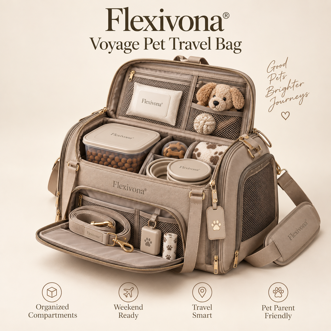 Flexivona® Voyage Pet Travel Bag 🧳🐶