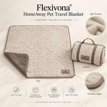 Flexivona® HomeAway Pet Travel Blanket ☁️🐾