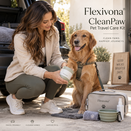 Flexivona® CleanPaw Pet Travel Care Kit 🧼🐾