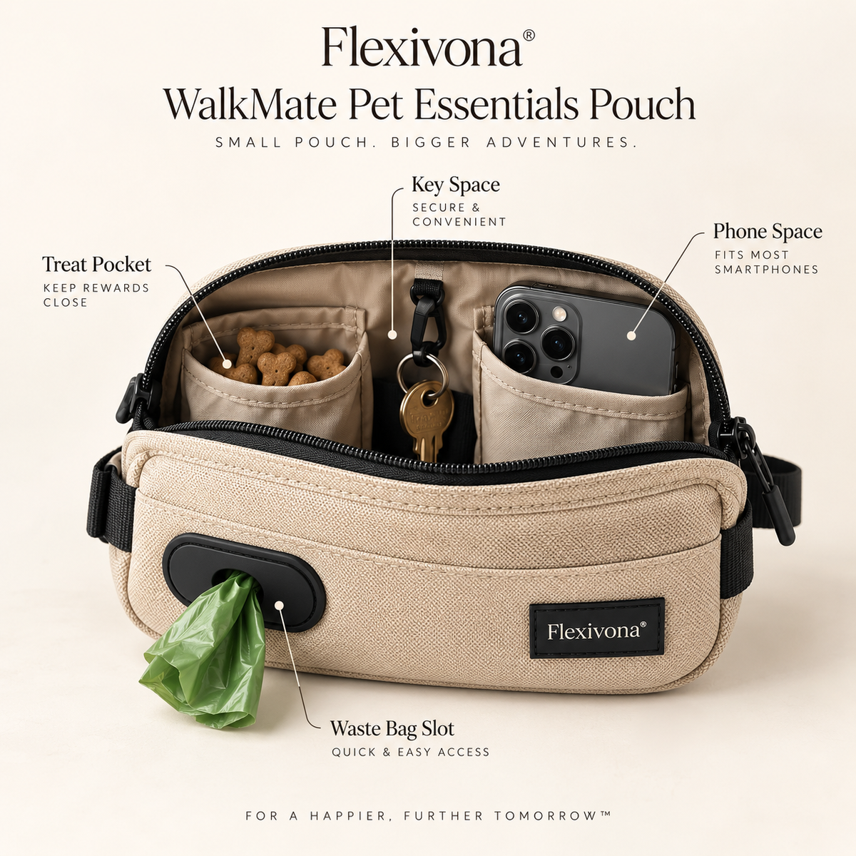 Flexivona® WalkMate Pet Essentials Pouch 🐕‍🦺🎒