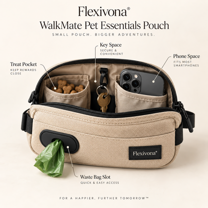 Flexivona® WalkMate Pet Essentials Pouch 🐕‍🦺🎒